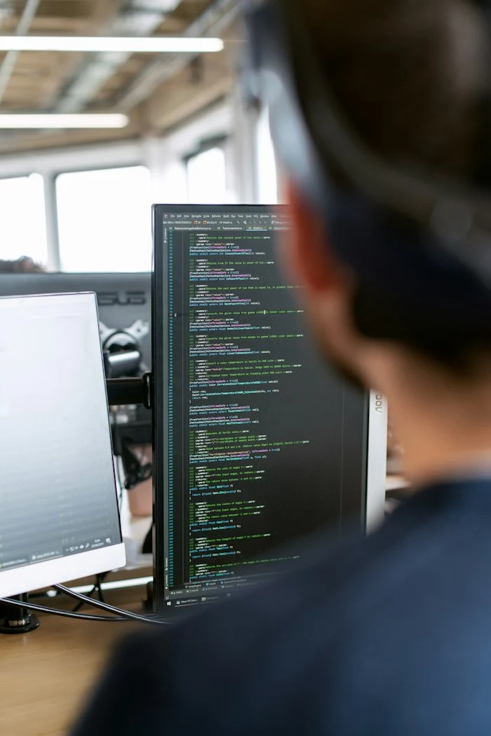 Engineer monitoring industrial systems